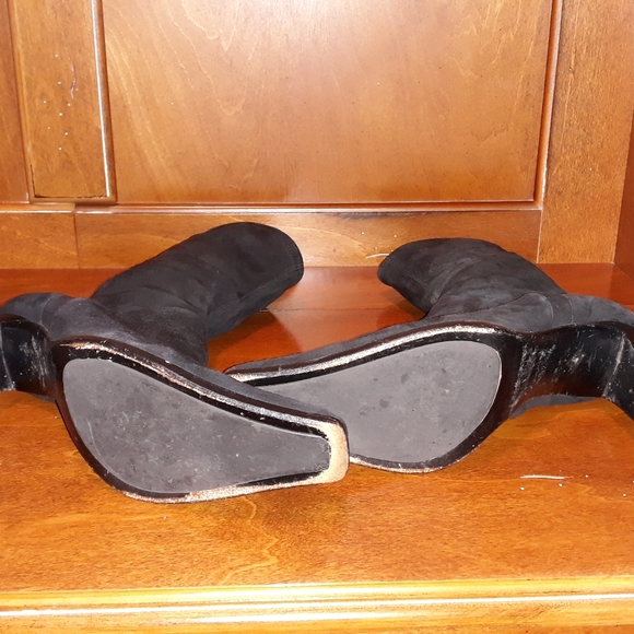 Sergio Rossi Suede Sock Booties - Picture 3 of 6